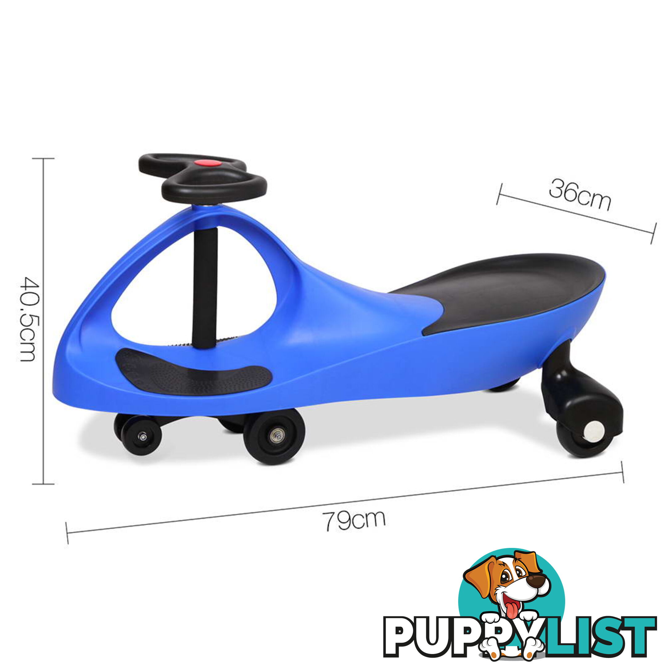 Pedal Free Swing Car - Blue