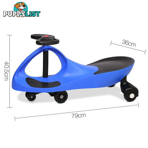 Pedal Free Swing Car - Blue