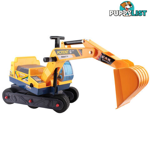 Kids Ride On Excavator Yellow