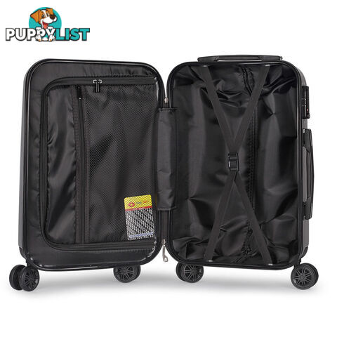 Hard Shell Travel Luggage with TSA Lock Grey