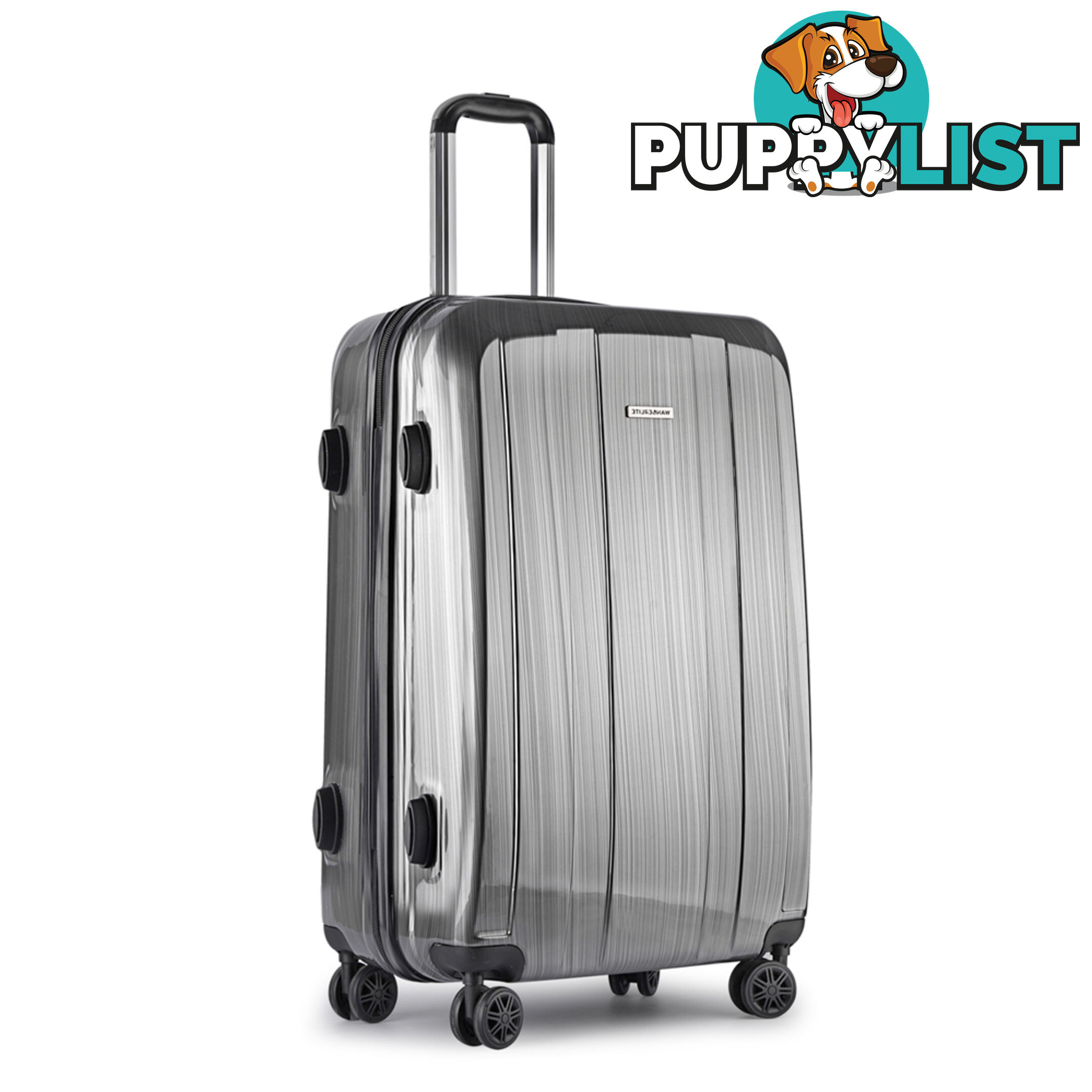 Hard Shell Travel Luggage with TSA Lock Grey