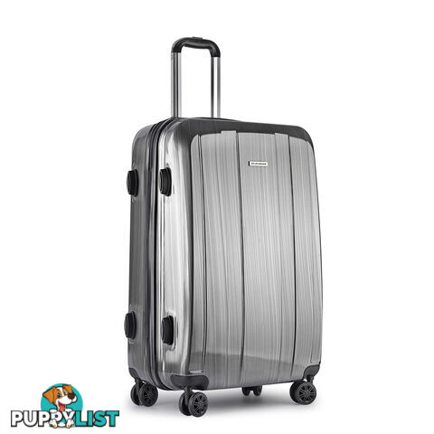 Hard Shell Travel Luggage with TSA Lock Grey