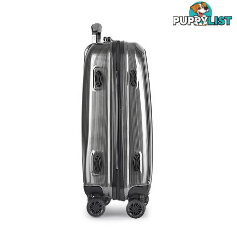 Hard Shell Travel Luggage with TSA Lock Grey