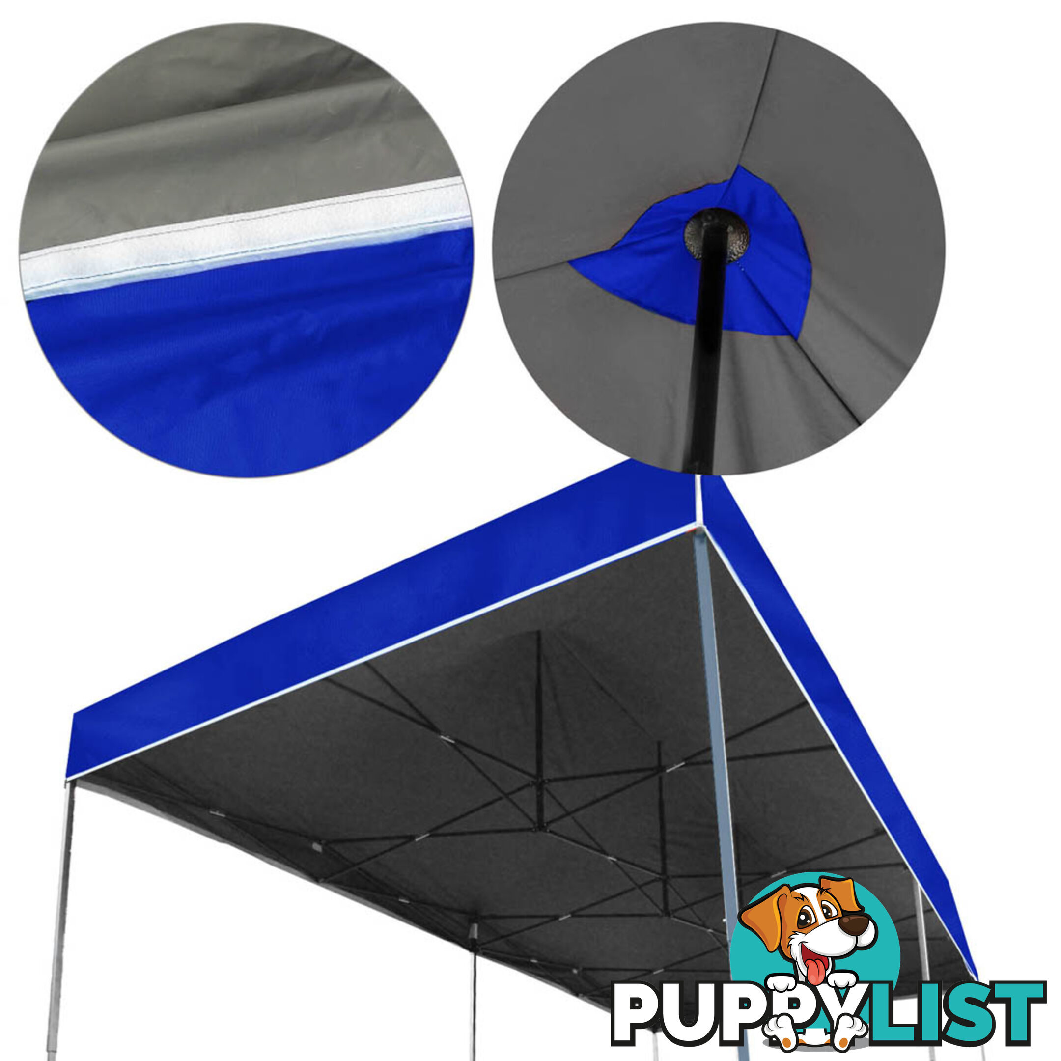 3X6 Pop Up Gazebo - Blue