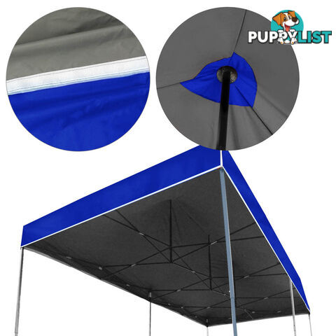 3X6 Pop Up Gazebo - Blue