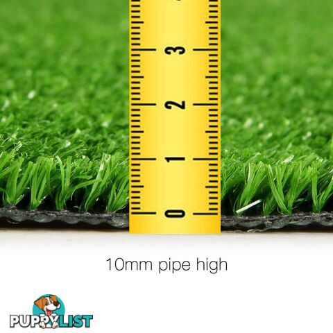 Artificial Grass 10 SQM Polypropylene Lawn Flooring 1X10M Green