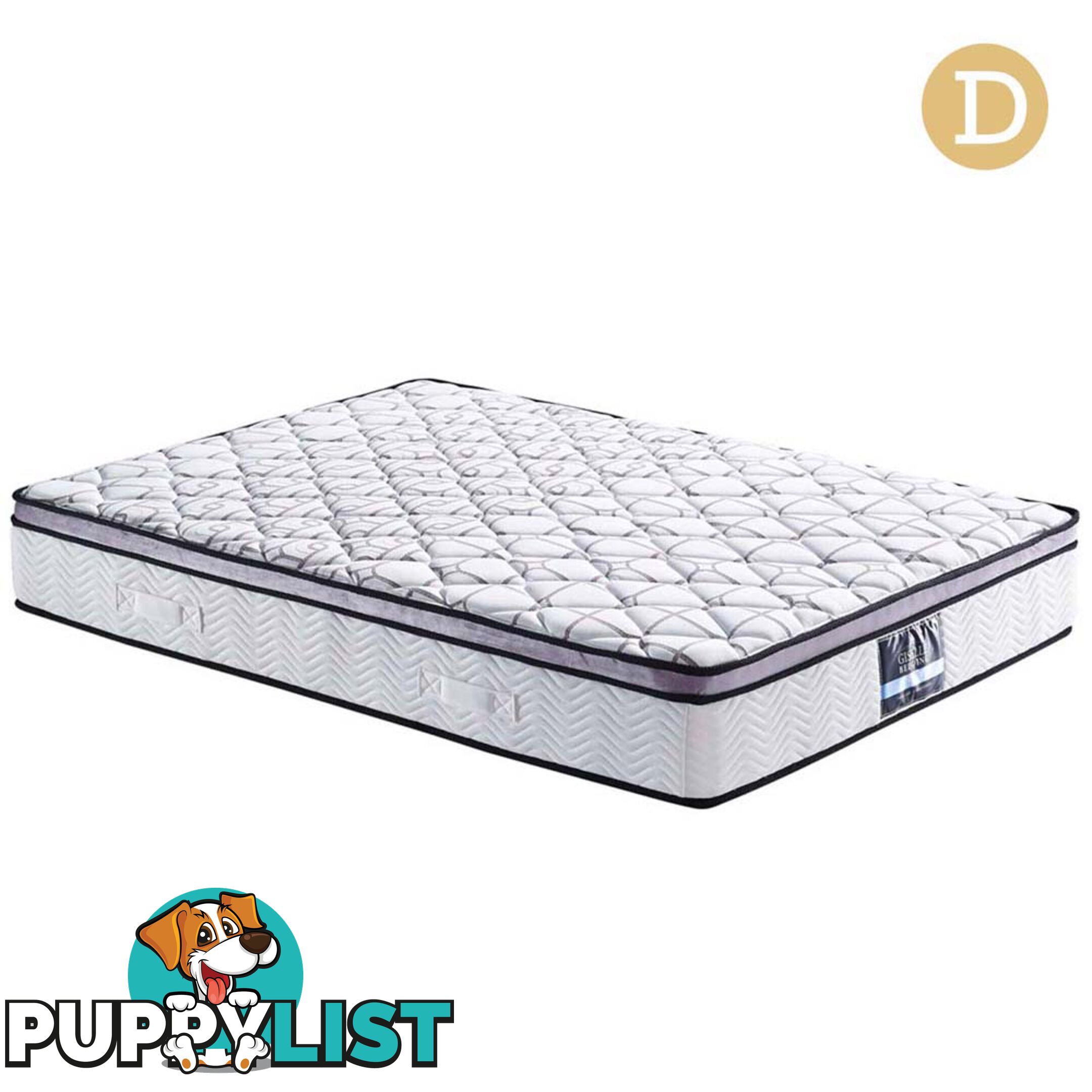 Cool Gel Memory Foam Euro Top Pocket Spring Mattress Double