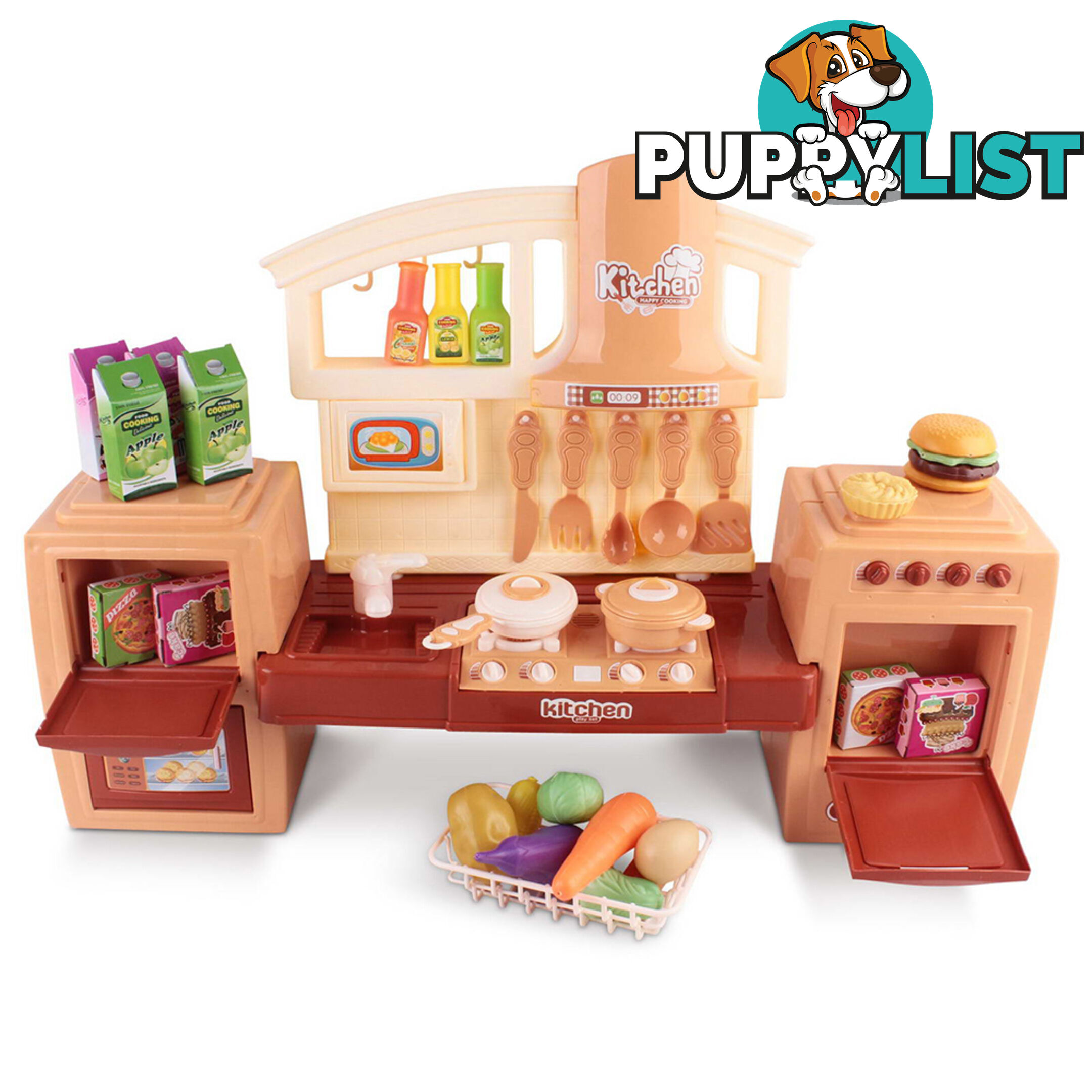 Kitchen Pretend Play Set Orange