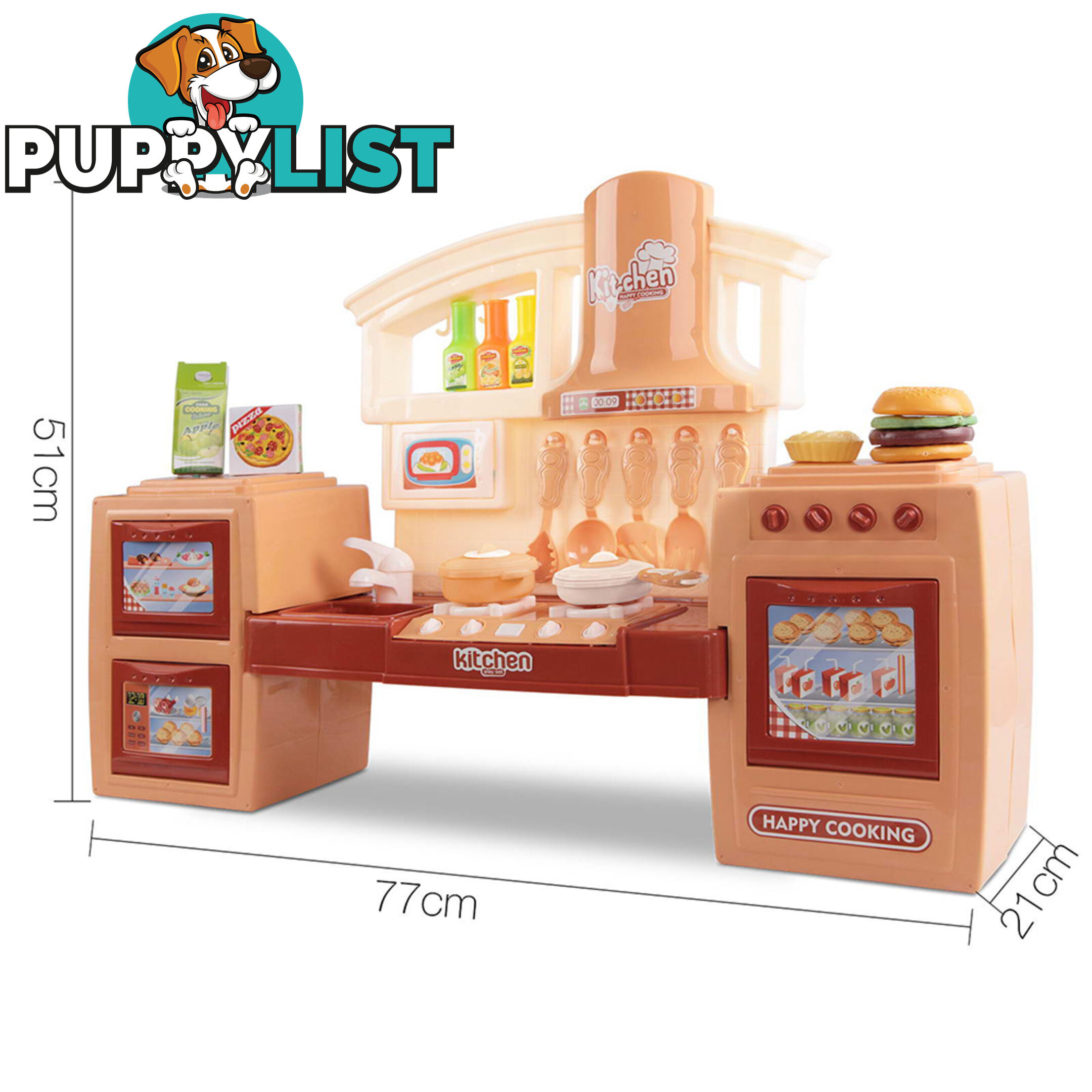 Kitchen Pretend Play Set Orange