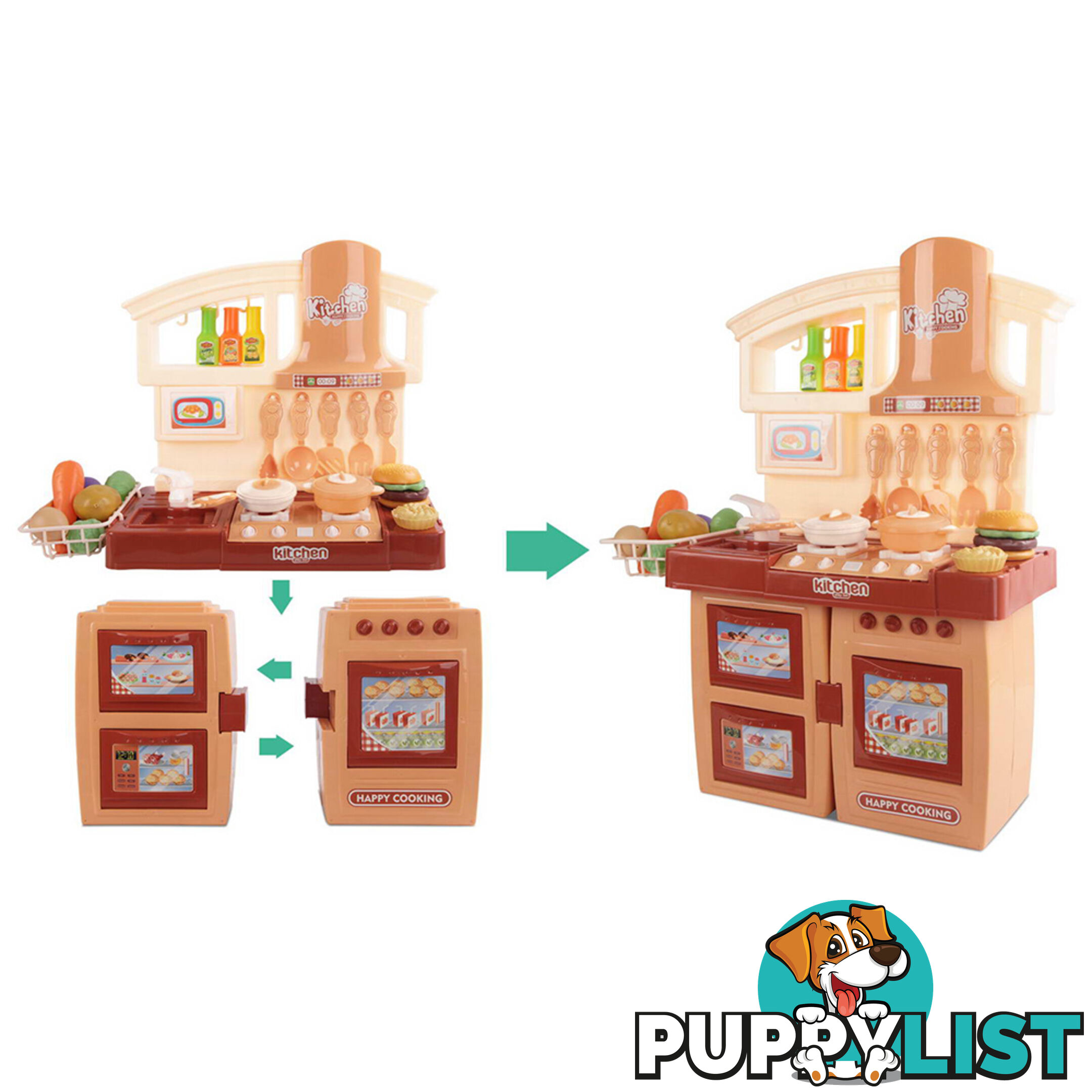 Kitchen Pretend Play Set Orange