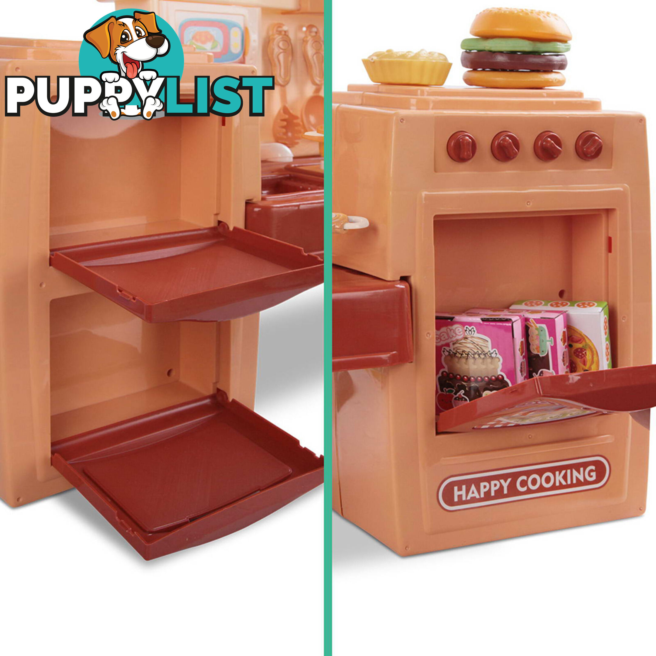 Kitchen Pretend Play Set Orange