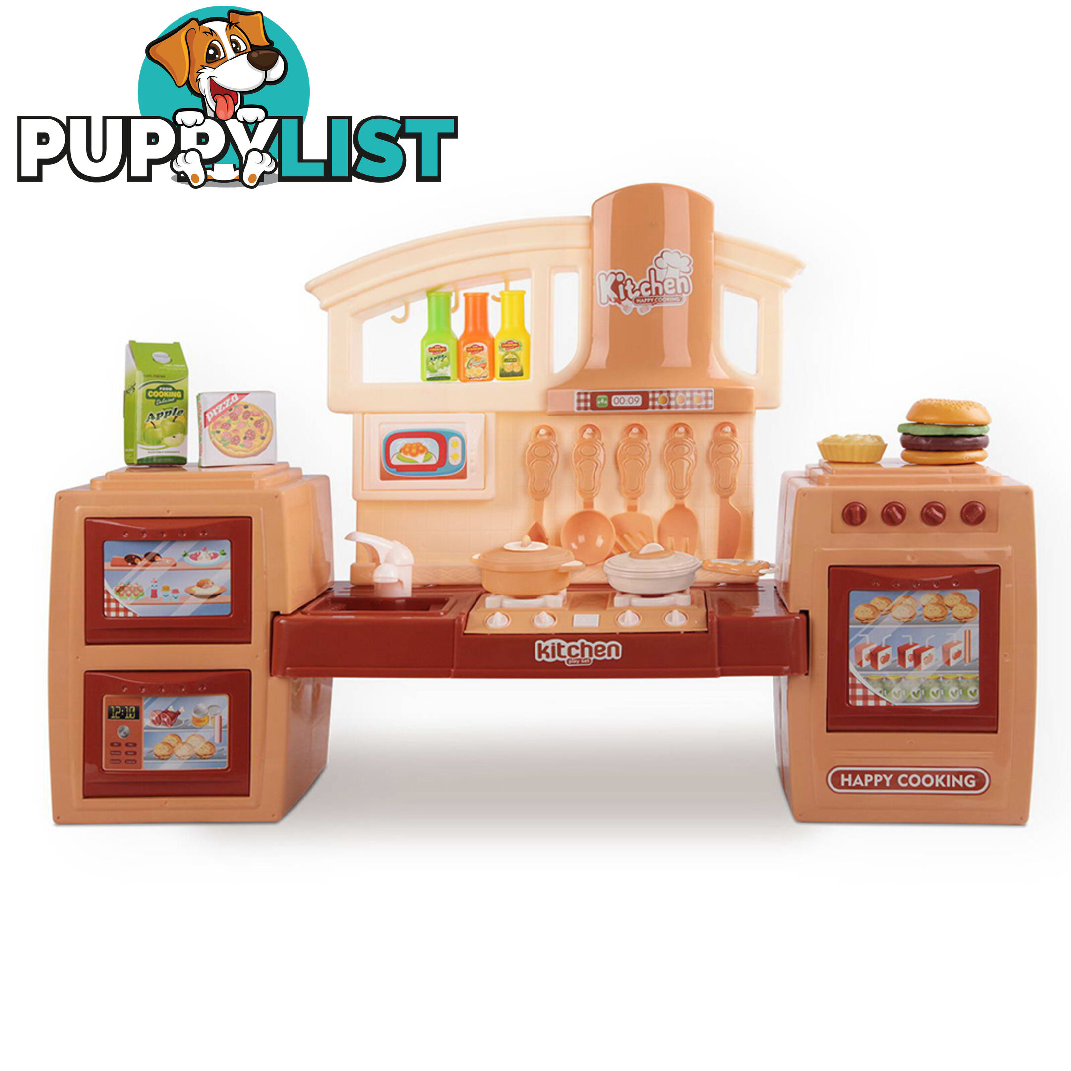 Kitchen Pretend Play Set Orange