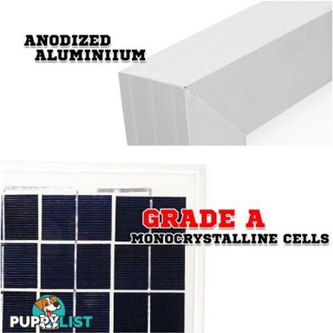 MINI 10W SOLAR PANEL KIT CARAVAN CAMPING POWER CHARGING 12V HOME BATTERY
