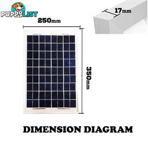 MINI 10W SOLAR PANEL KIT CARAVAN CAMPING POWER CHARGING 12V HOME BATTERY