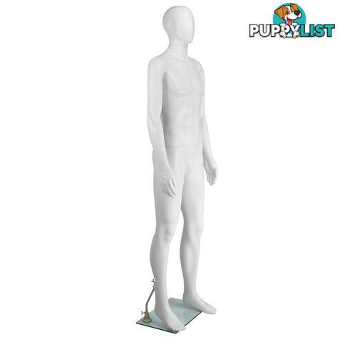 Full Body Male Mannequin Cloth Display Tailor Dressmaker White 186cm