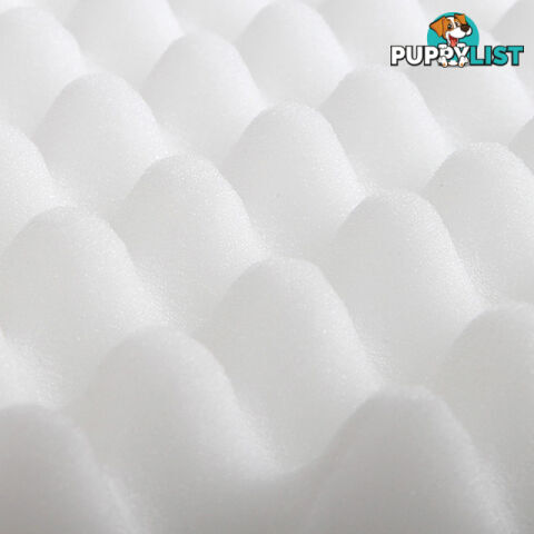 Deluxe Egg Crate Mattress Topper 5 cm Underlay Protector King