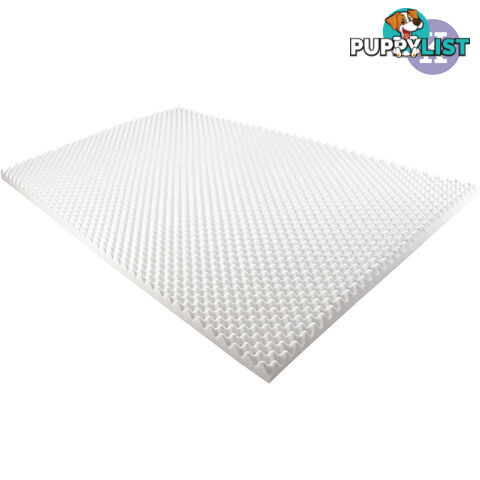 Deluxe Egg Crate Mattress Topper 5 cm Underlay Protector King