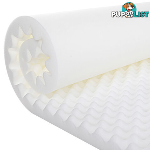 Deluxe Egg Crate Mattress Topper 5 cm Underlay Protector King