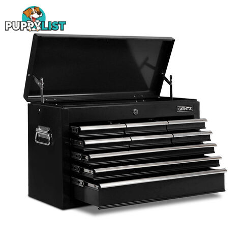 9 Drawers Tool Box Chest Black