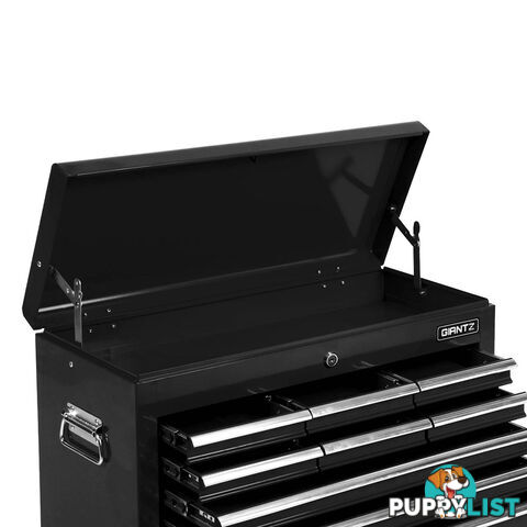 9 Drawers Tool Box Chest Black