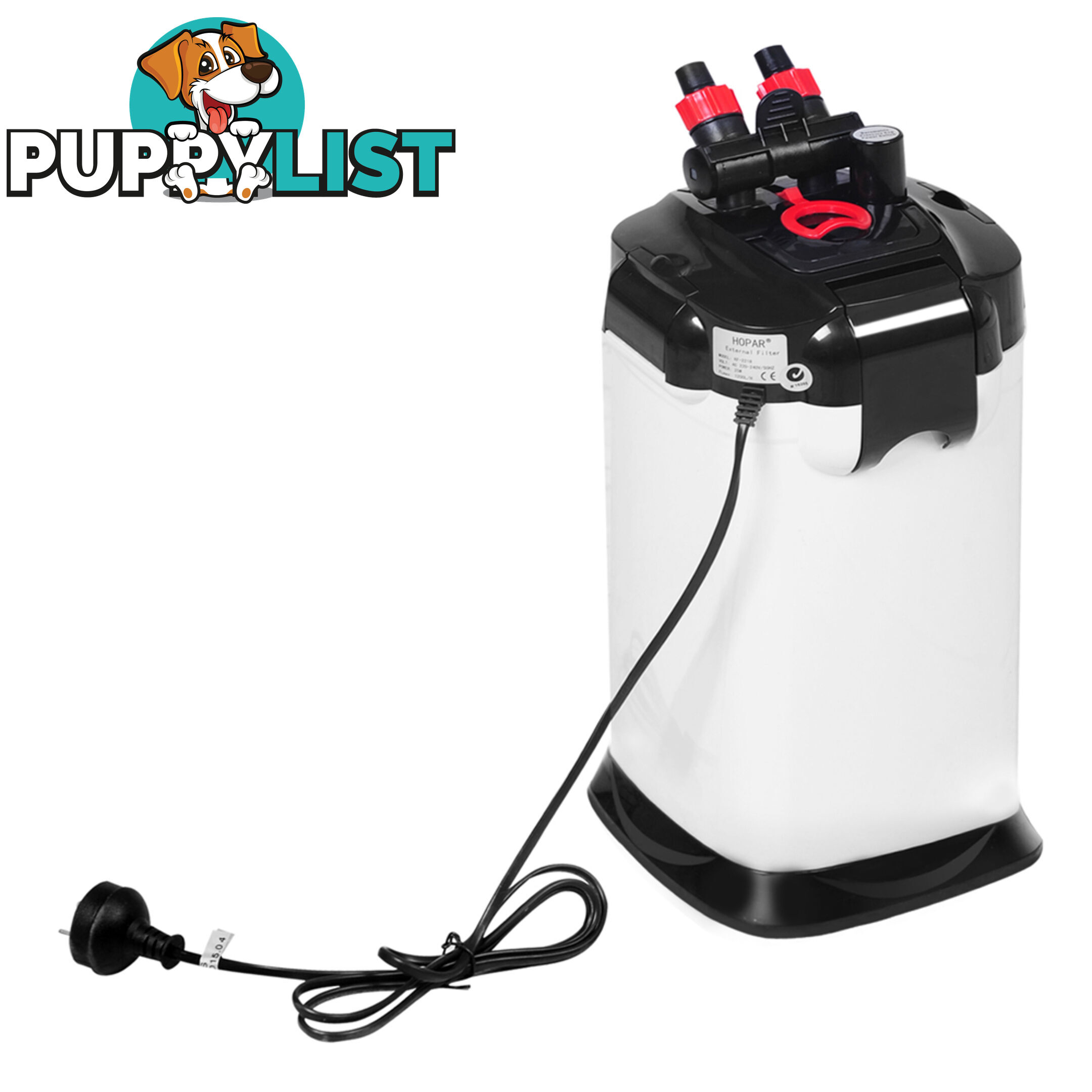 Aquarium Fish Tank External Canister Filter 1200LPH White