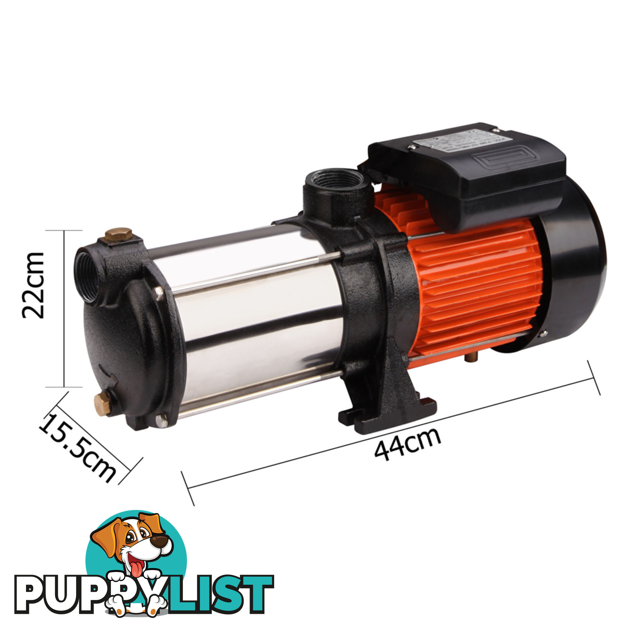 5 Stages Stainless Steel Pressure Pump 1800W 12600L/H