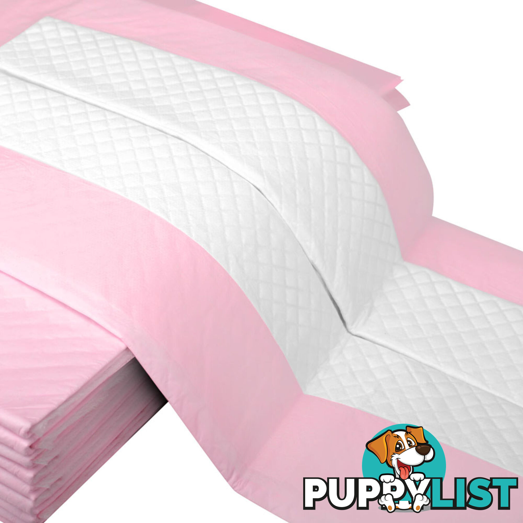 100 Puppy Pet Dog Toilet Training Pads Pink