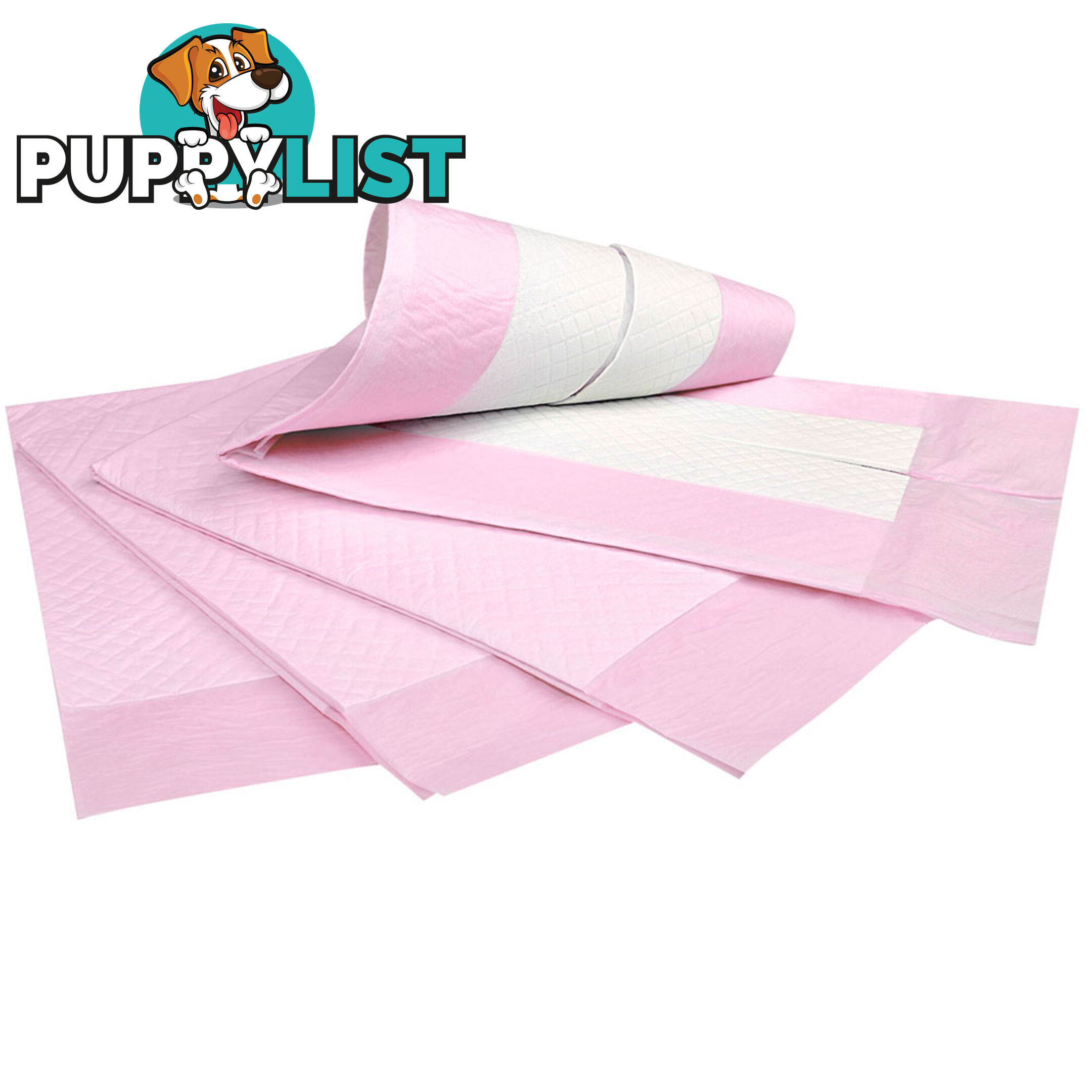 100 Puppy Pet Dog Toilet Training Pads Pink