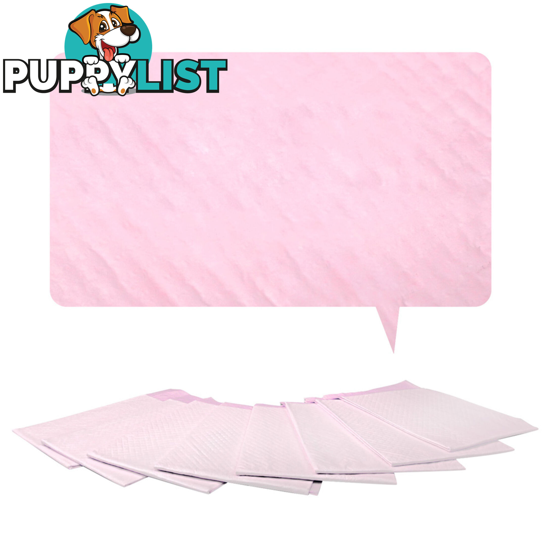 100 Puppy Pet Dog Toilet Training Pads Pink