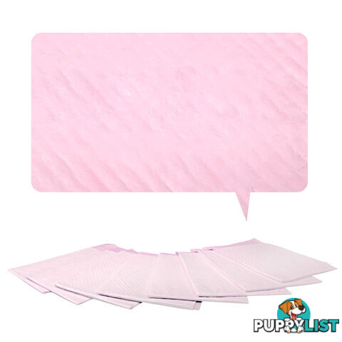 100 Puppy Pet Dog Toilet Training Pads Pink