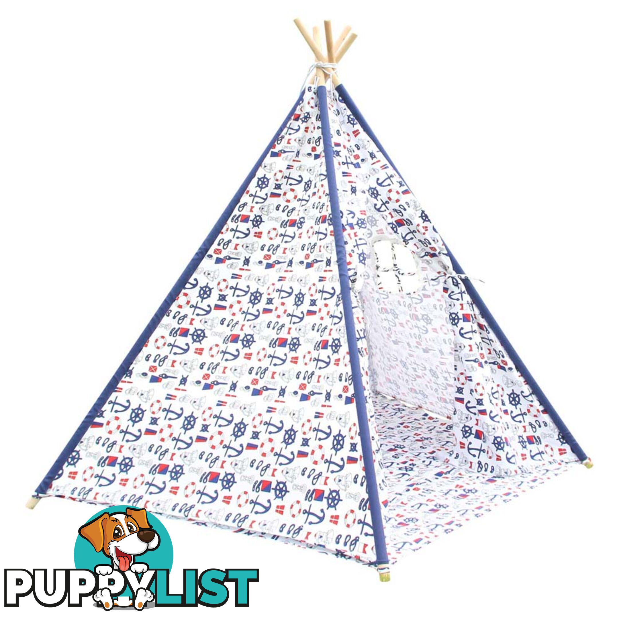 5 Poles Teepee Tent w/ Storage Bag