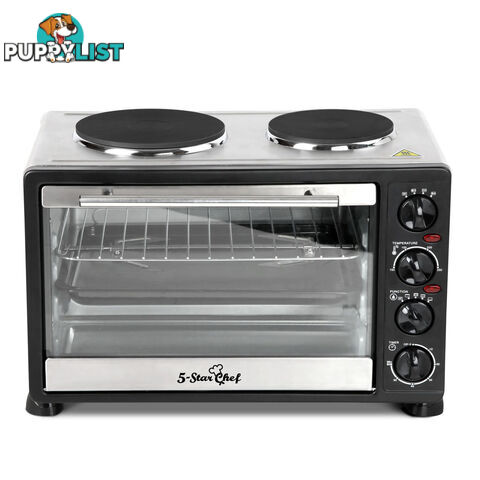 34L Benchtop Convection Oven with Twin Hot Plate