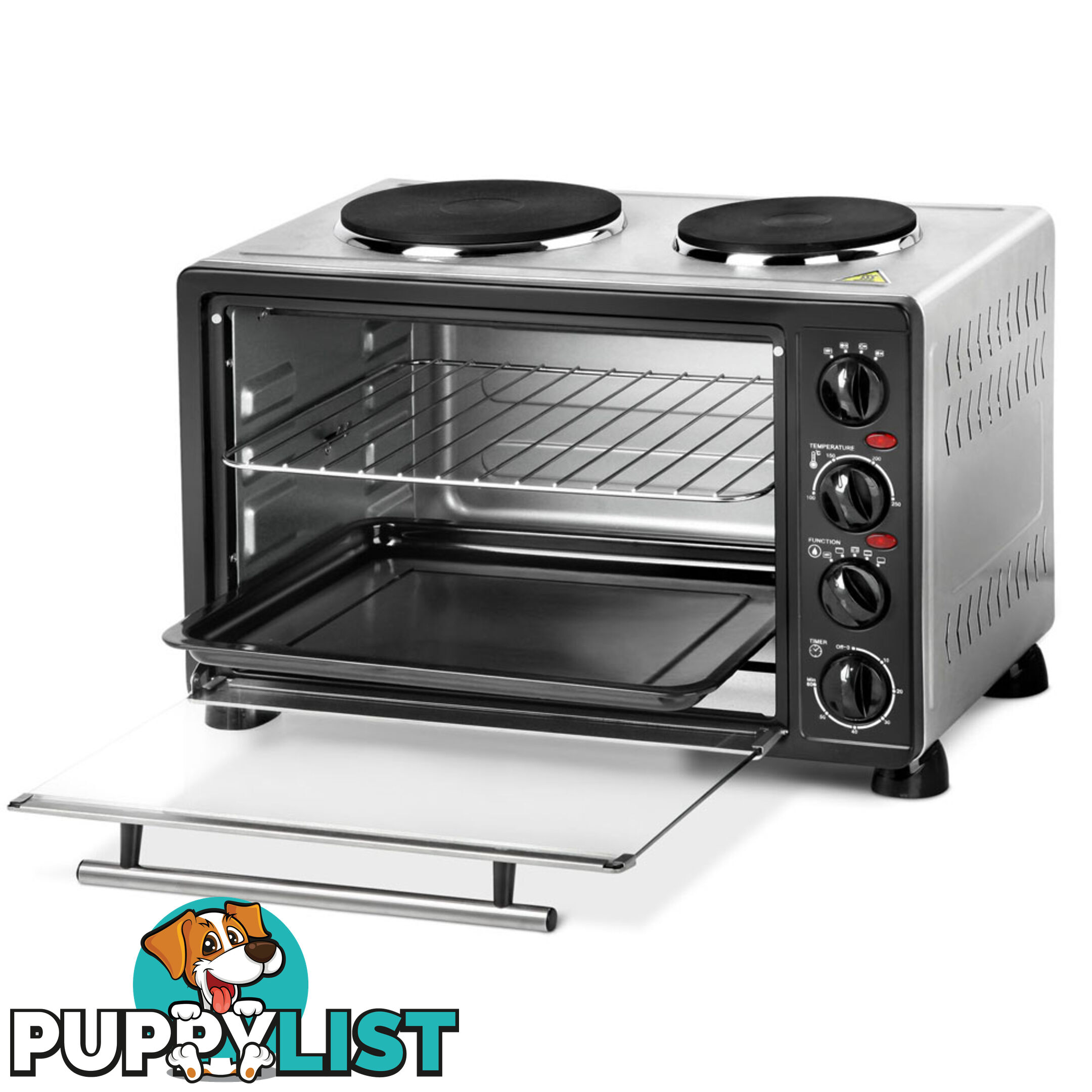 34L Benchtop Convection Oven with Twin Hot Plate