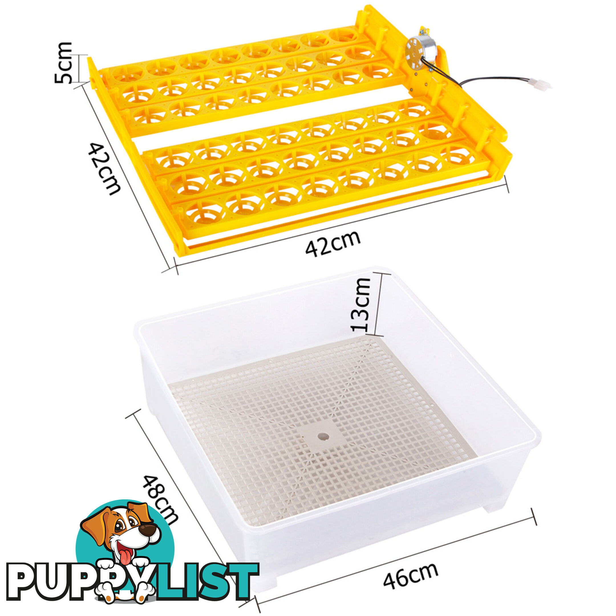 Automatic 48 Egg Incubator Yellow