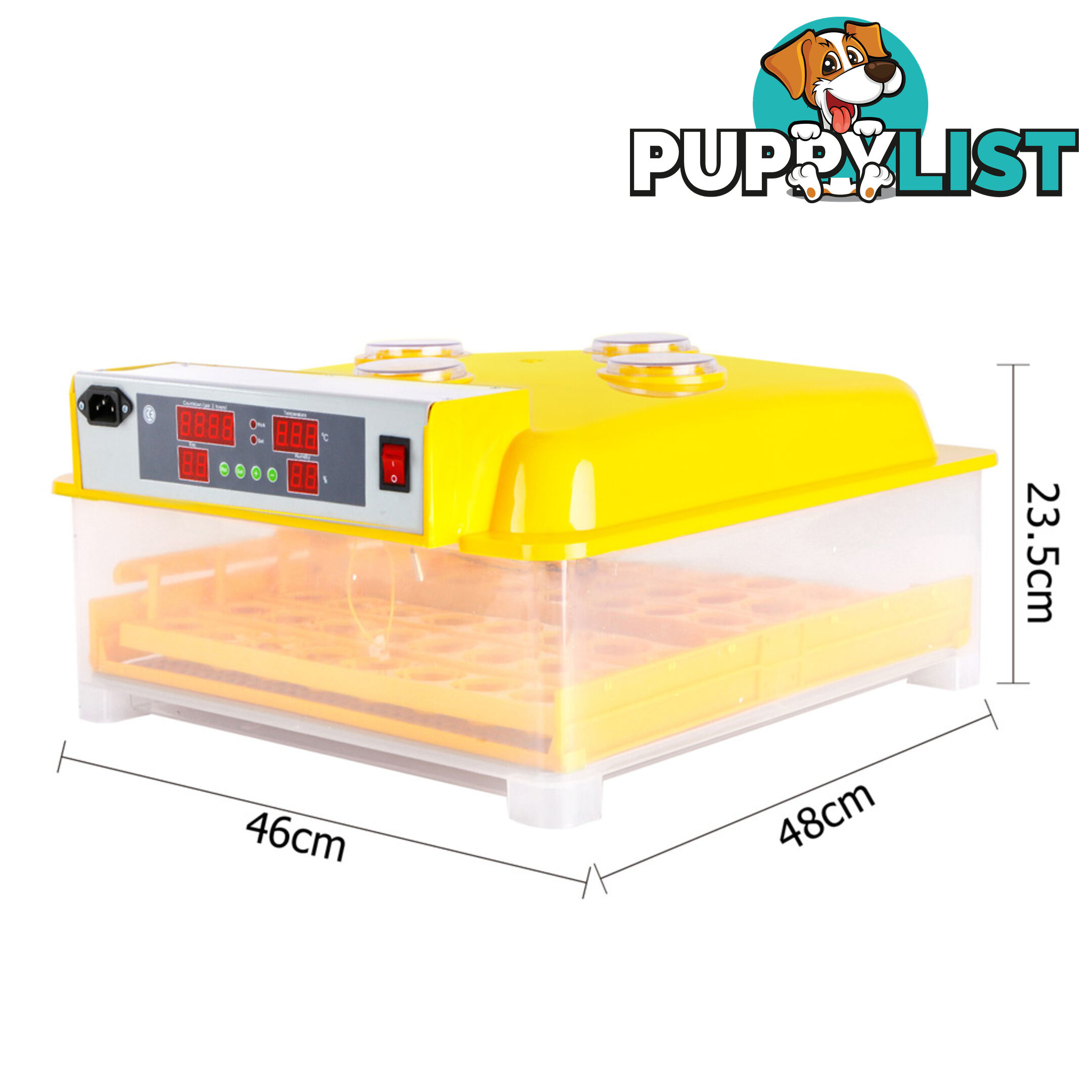 Automatic 48 Egg Incubator Yellow