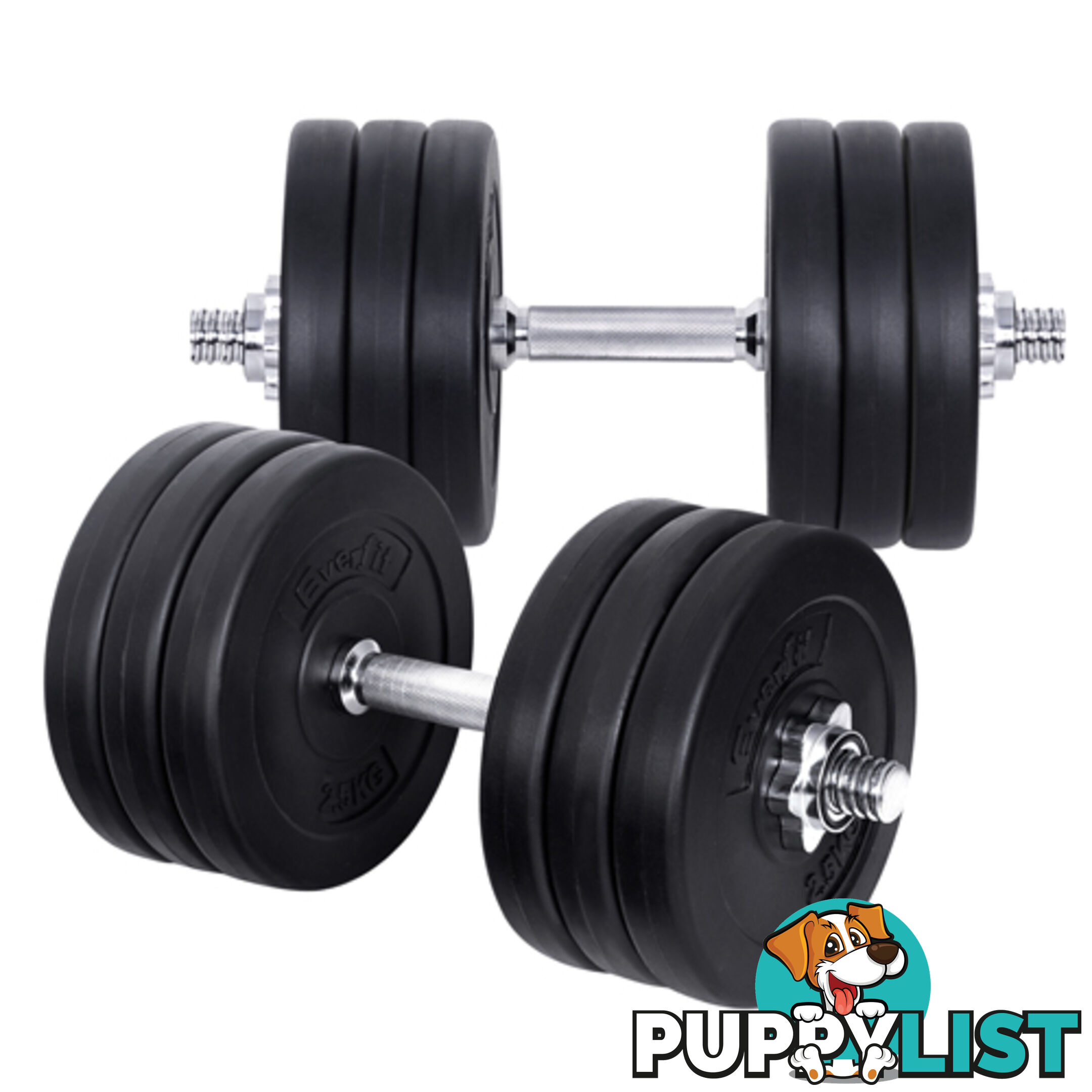 35kg Fitness Gym Exercise Dumbbell Set