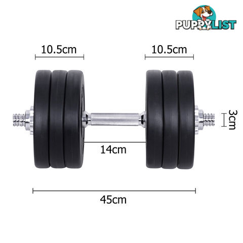 35kg Fitness Gym Exercise Dumbbell Set