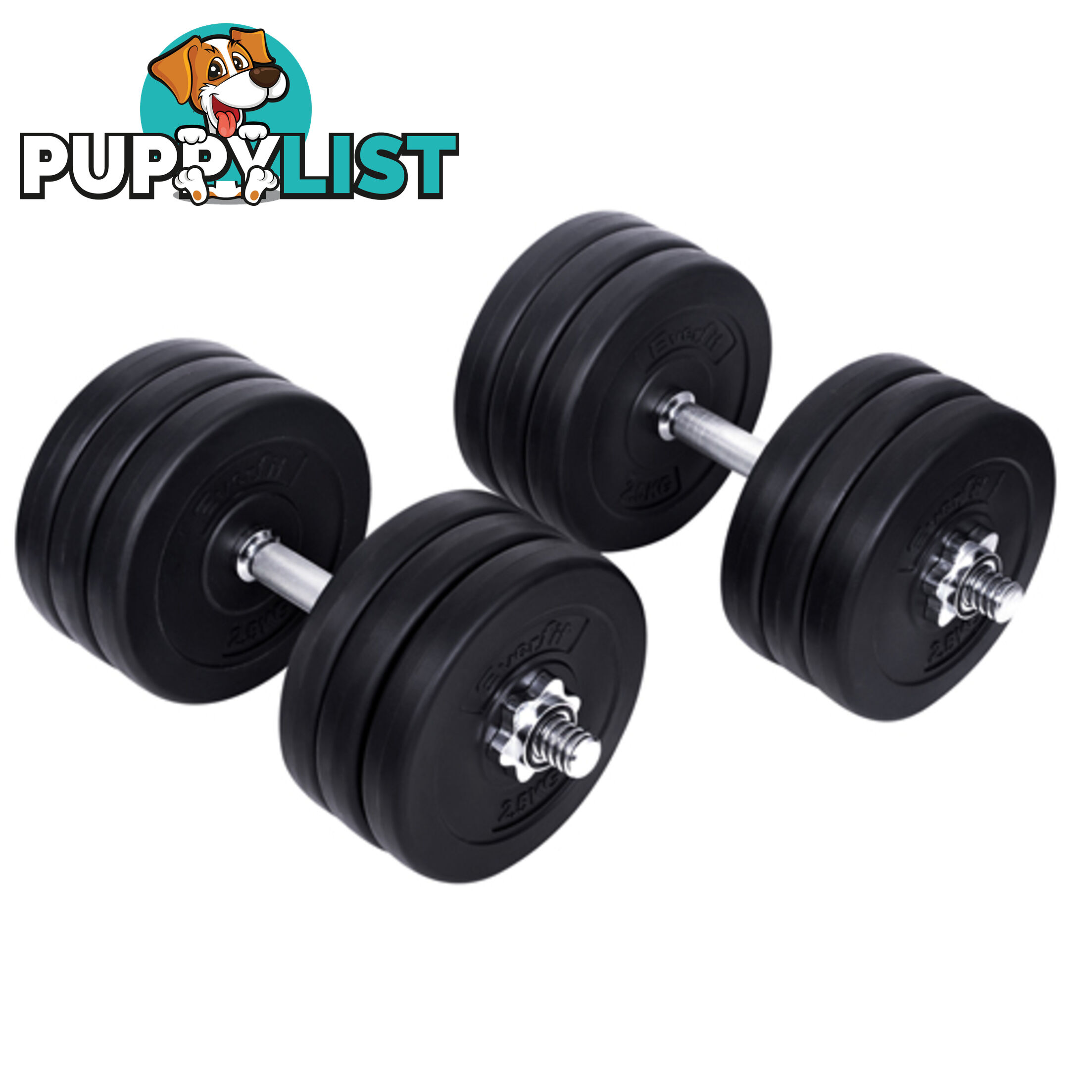 35kg Fitness Gym Exercise Dumbbell Set