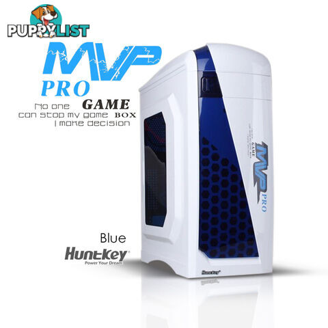 Huntkey MVP Pro  Gaming computer chassis - Blue (No PSU Included)