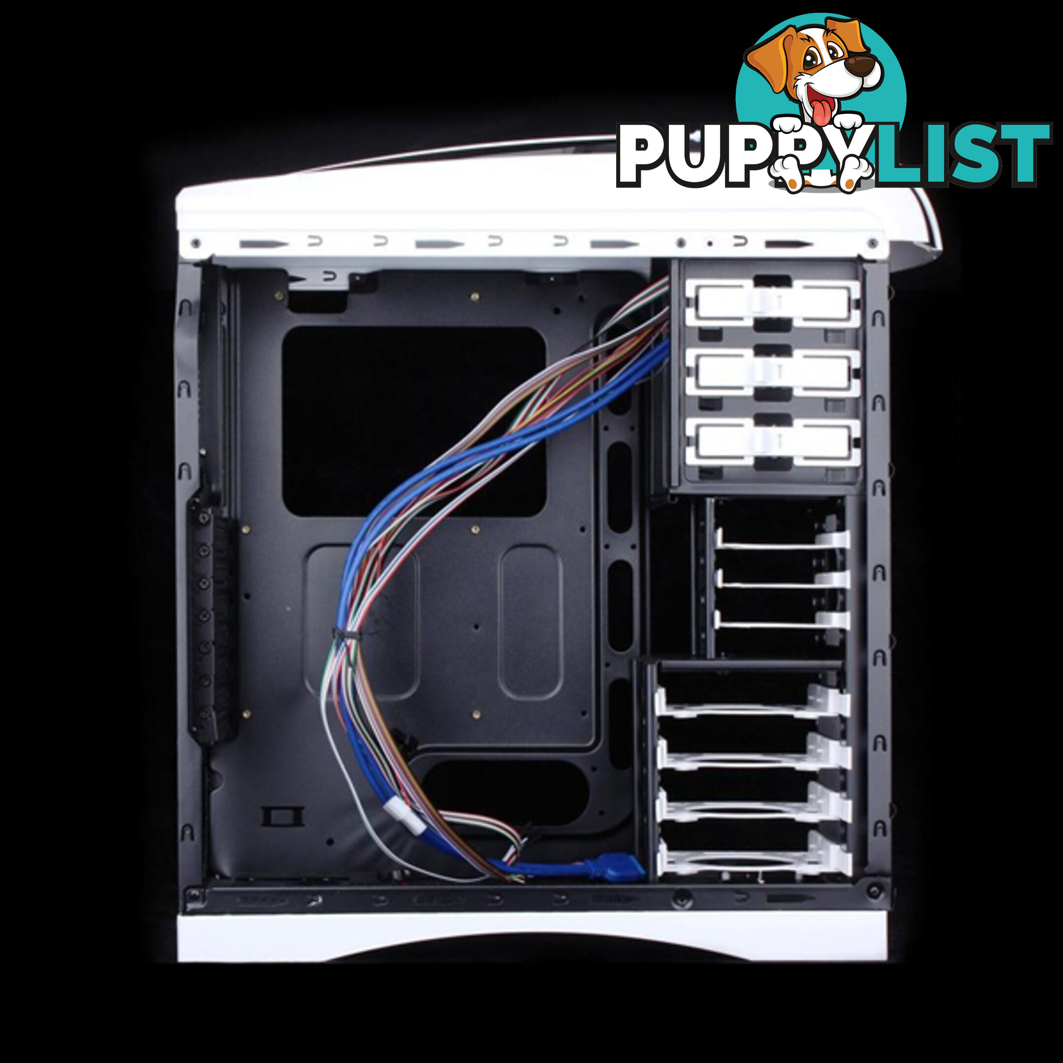 Huntkey MVP Pro  Gaming computer chassis - Blue (No PSU Included)