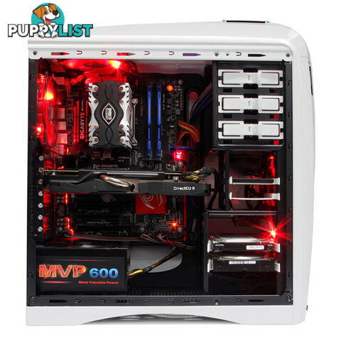 Huntkey MVP Pro  Gaming computer chassis - Blue (No PSU Included)