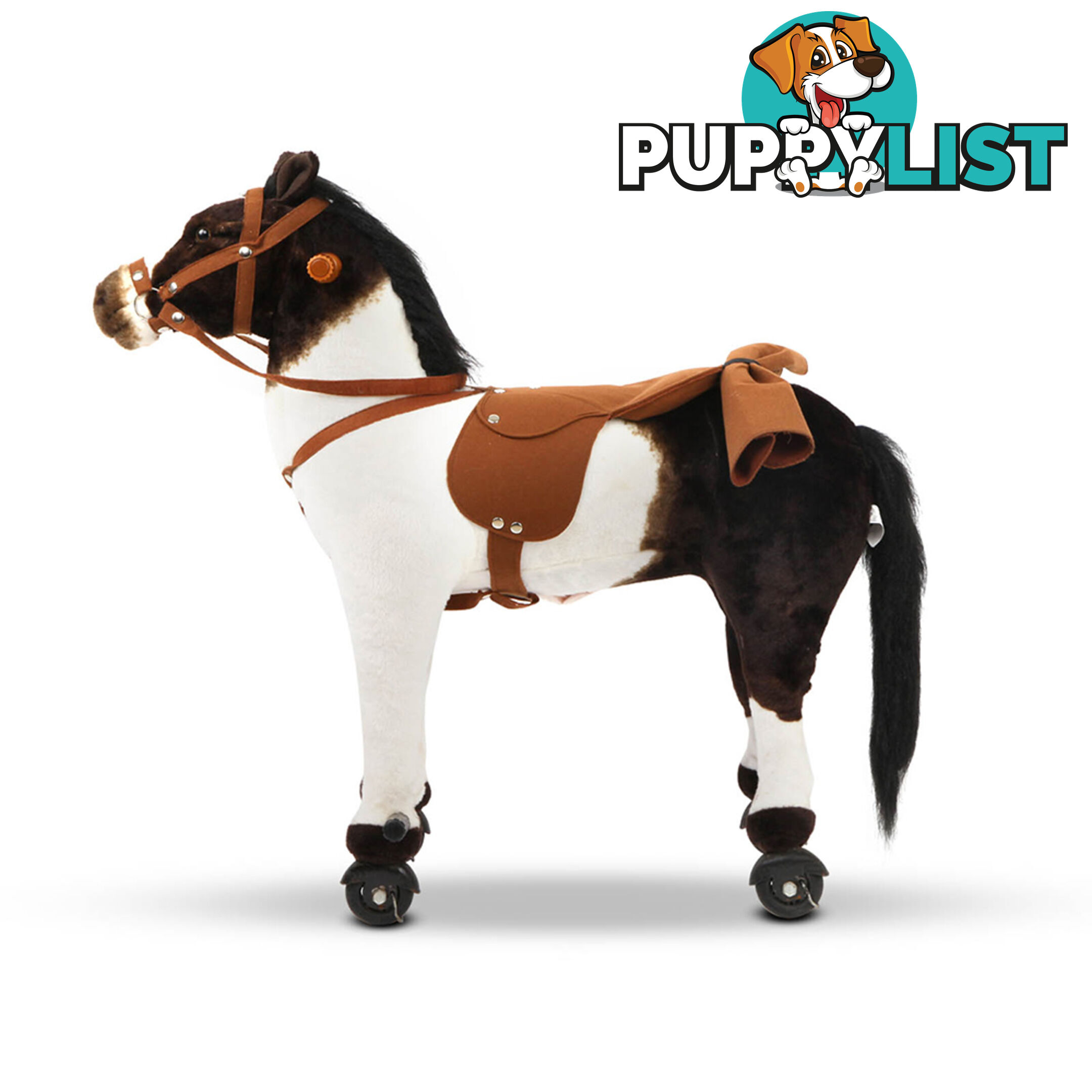 Ride on Pedal Toy Pony - White