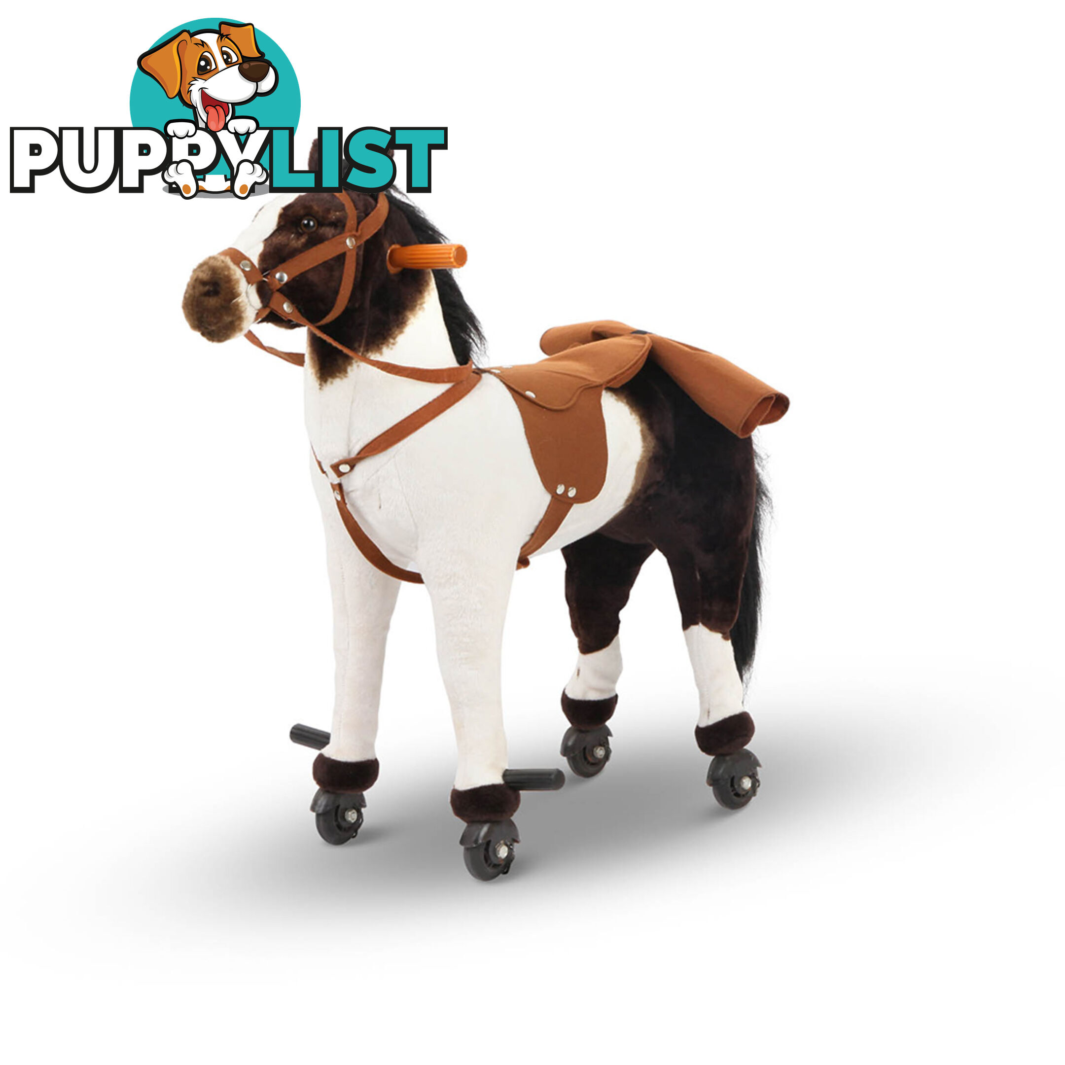 Ride on Pedal Toy Pony - White