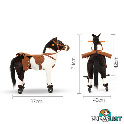 Ride on Pedal Toy Pony - White