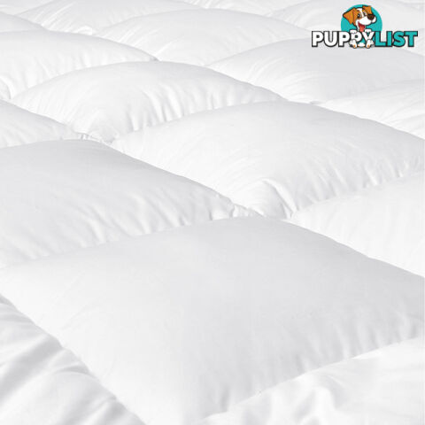 Pillowtop Mattress Topper Memory Resistant Protector Pad Cover King Single