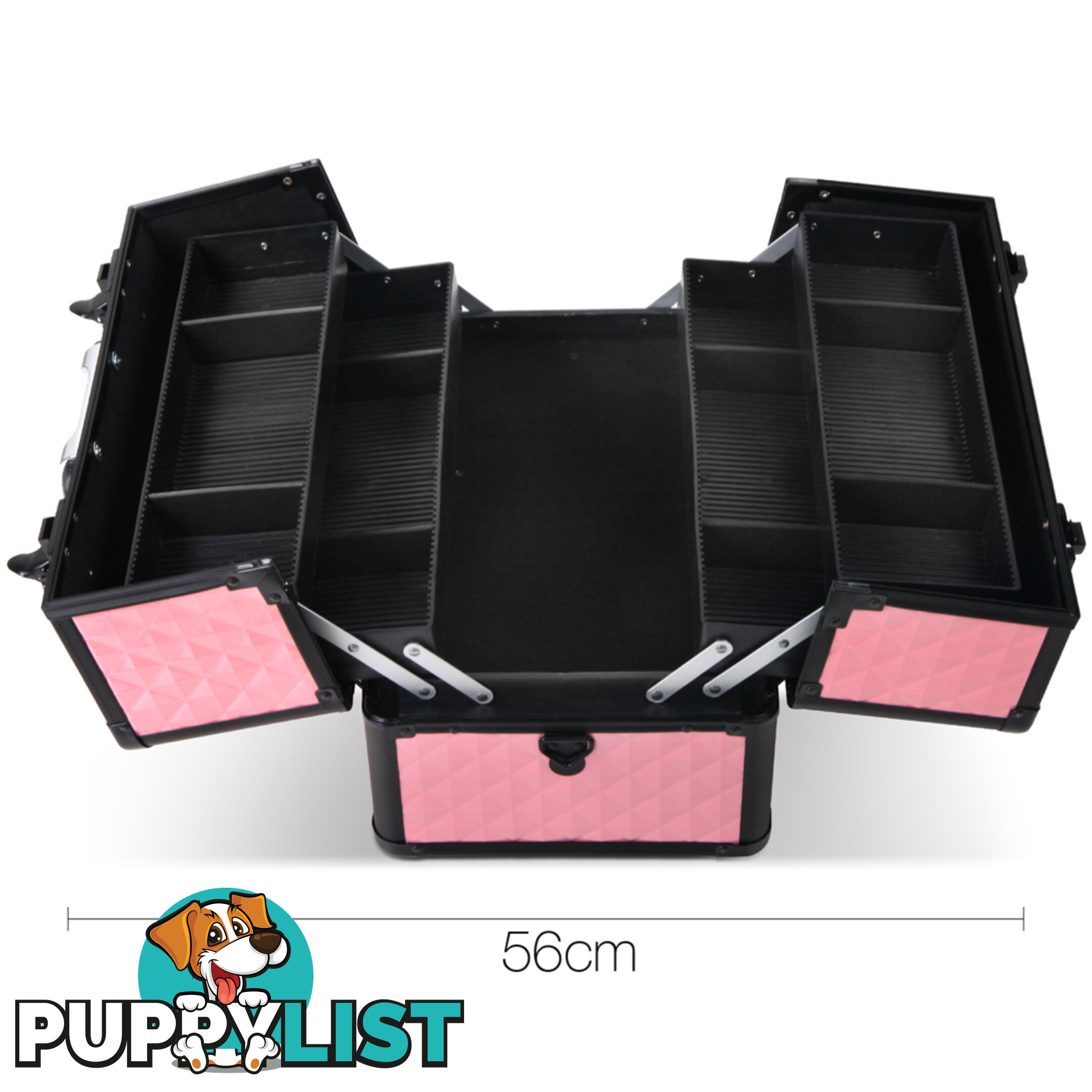 Portable Cosmetic Beauty Make Up Carry Case Box Pink