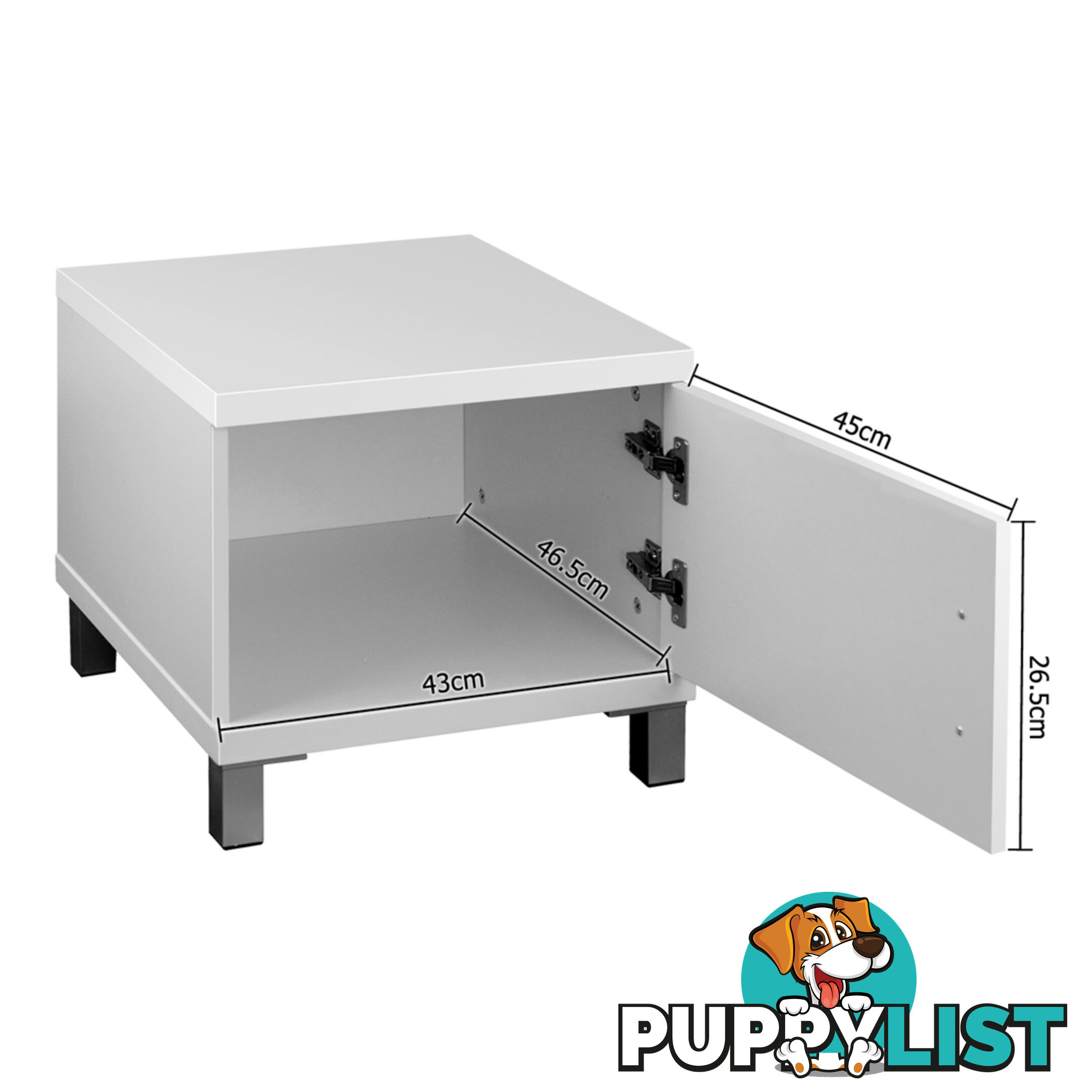 TV Stand Entertainment Unit Lowline Cabinet Drawer White