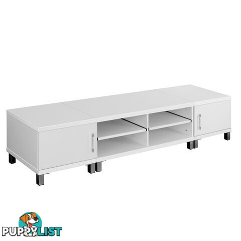 TV Stand Entertainment Unit Lowline Cabinet Drawer White