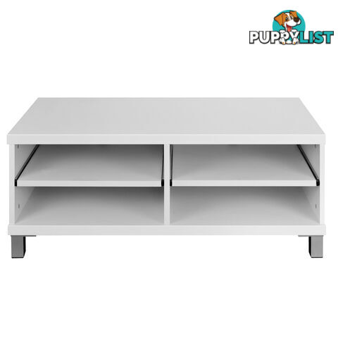 TV Stand Entertainment Unit Lowline Cabinet Drawer White