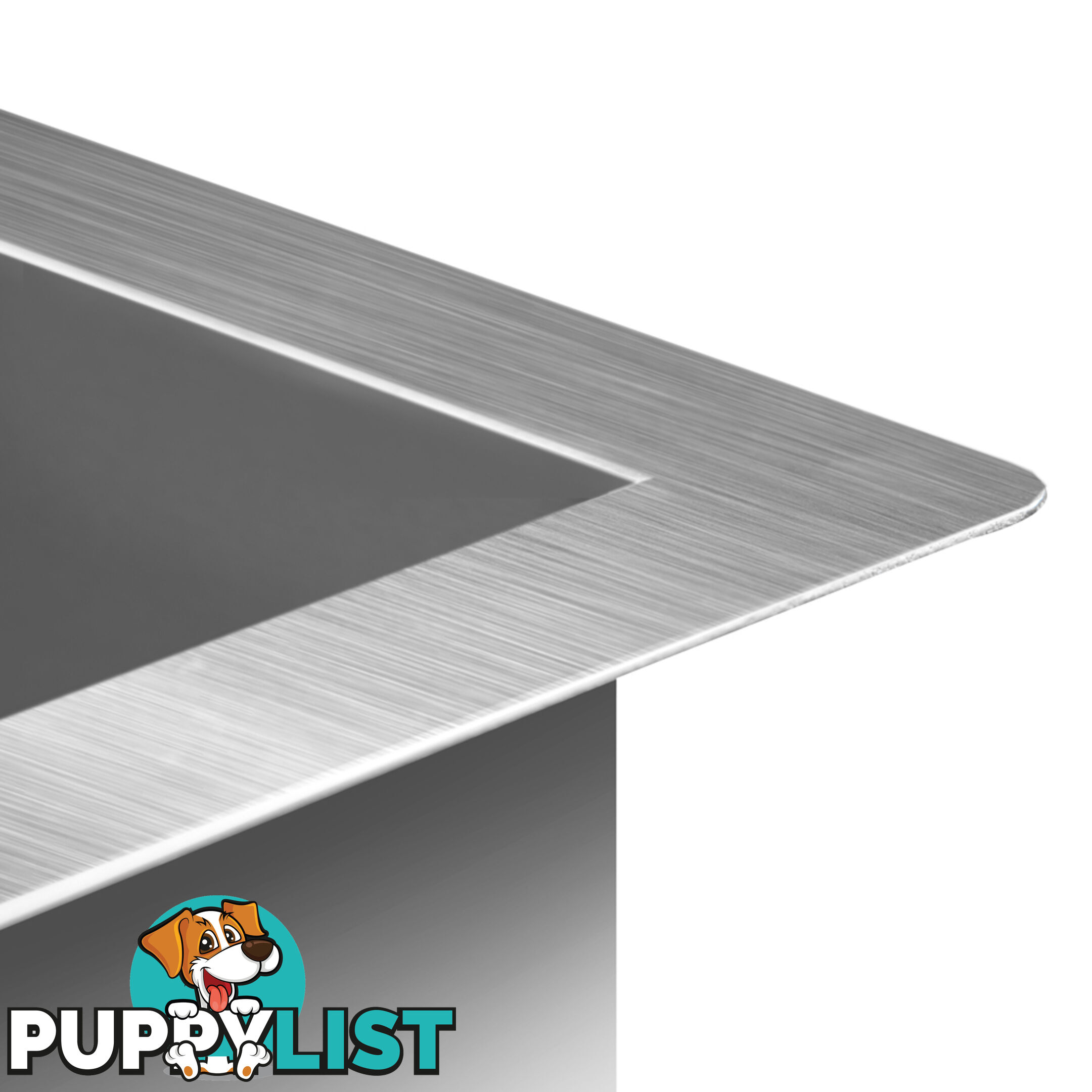 Stainless Steel Kitchen Laundry Sink w/ Strainer Waste 530 x 500mm